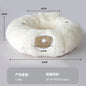 Plush Tunnel Cat Bed